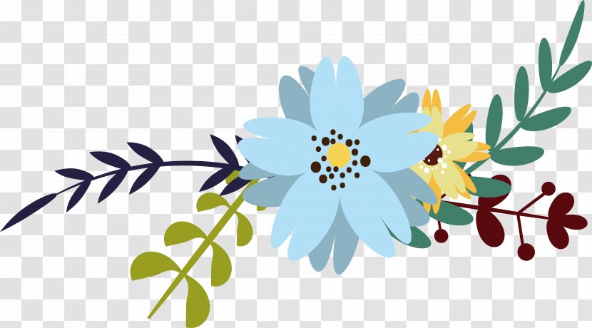 Light Blue And Freshly Decorated Flowers - Flower Arranging - Floral Design Transparent PNG