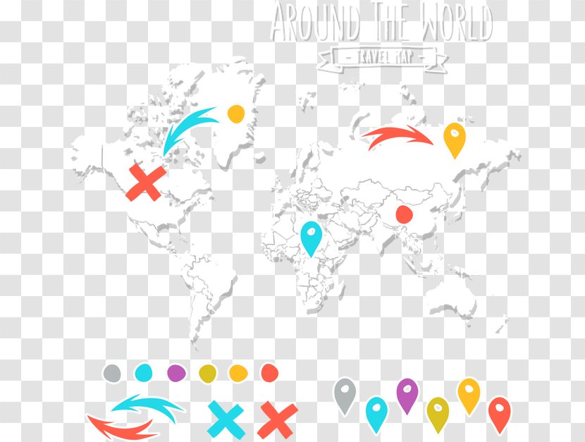 South America Map Drawing Illustration - Text - Vector Creative World With Arrows Transparent PNG