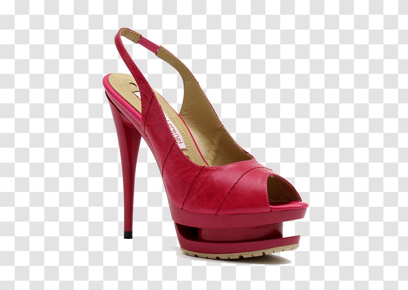 High-heeled Footwear Shoe - Highheeled - Qian Ma Can Lorenz Red Fish Head High Heels Transparent PNG