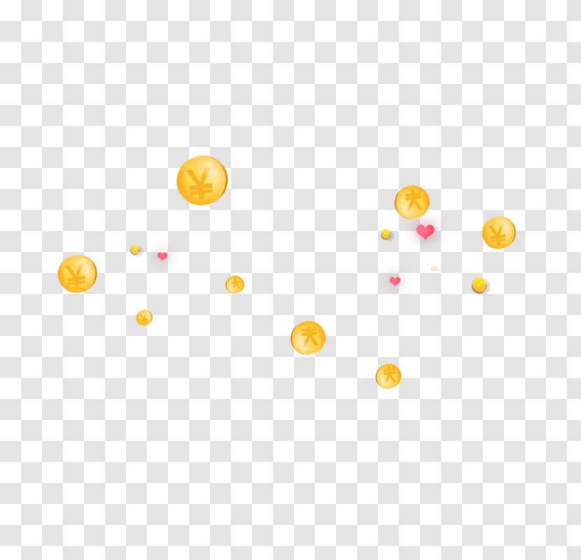 Flying Coins Metal - Area - Floating Coin Transparent PNG