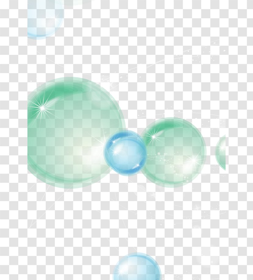Turquoise Circle Pattern - Aqua - Colorful Bubble Transparent PNG