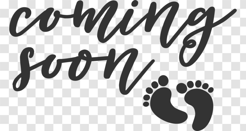 Infant Baby Announcement Gender Reveal Pregnancy Child - Black - Is Coming Transparent PNG