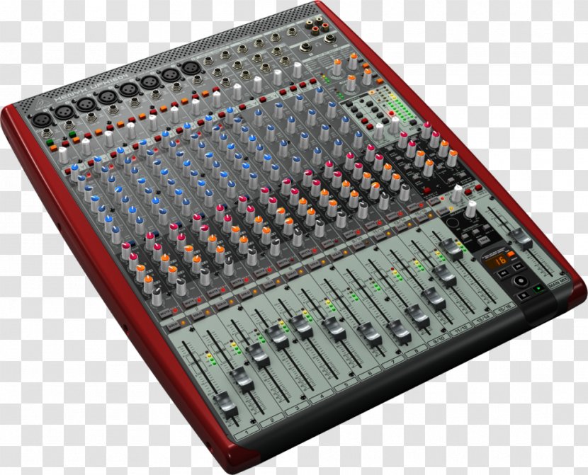 Audio Mixers BEHRINGER Behringer XENYX UFX1604 Digital Mixing Console Sound - Soundcraft - Electronic Instrument Transparent PNG