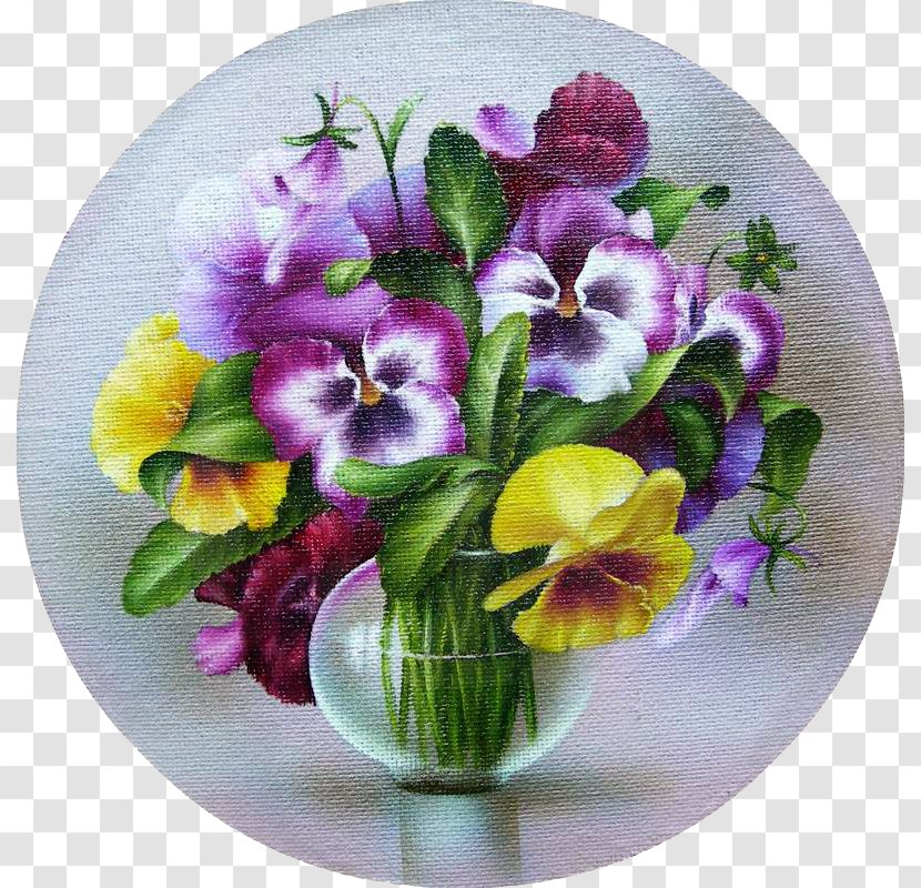Pansy Cup Of Honey Flower Painting Drawing - Floral Design - Lawrence Almatadema Transparent PNG