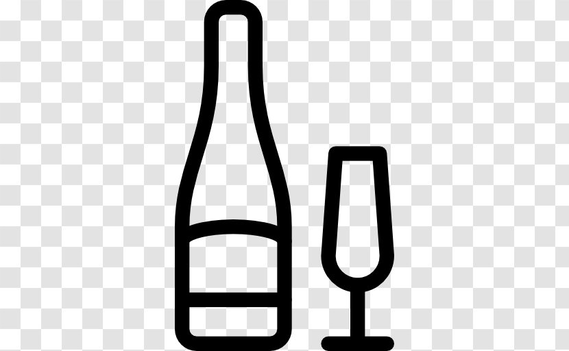 Black And White Drinkware Symbol - Bottle - Tableglass Transparent PNG