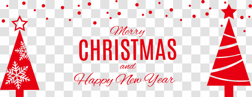 Merry Christmas Happy New Year Transparent PNG