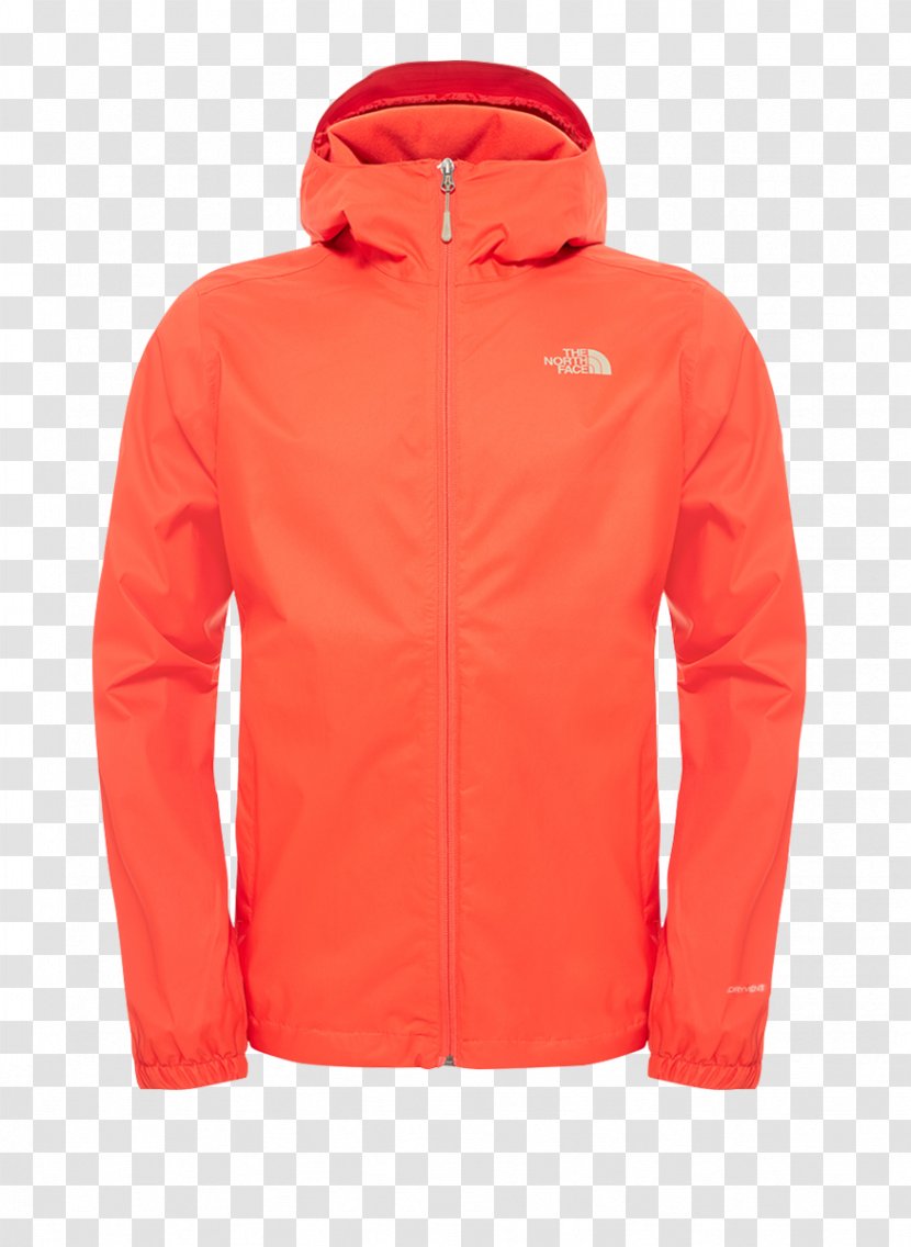 Hoodie Jacket The North Face T-shirt Parka - Orange Transparent PNG