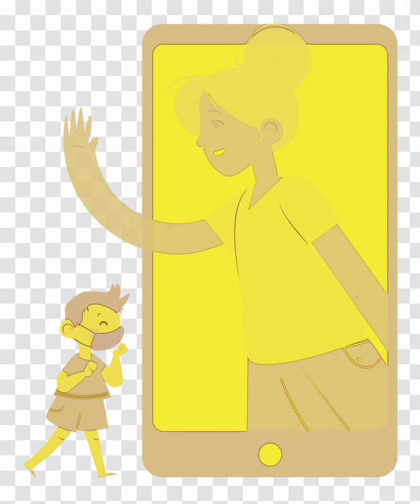 Character Cartoon Yellow Line Meter Transparent PNG