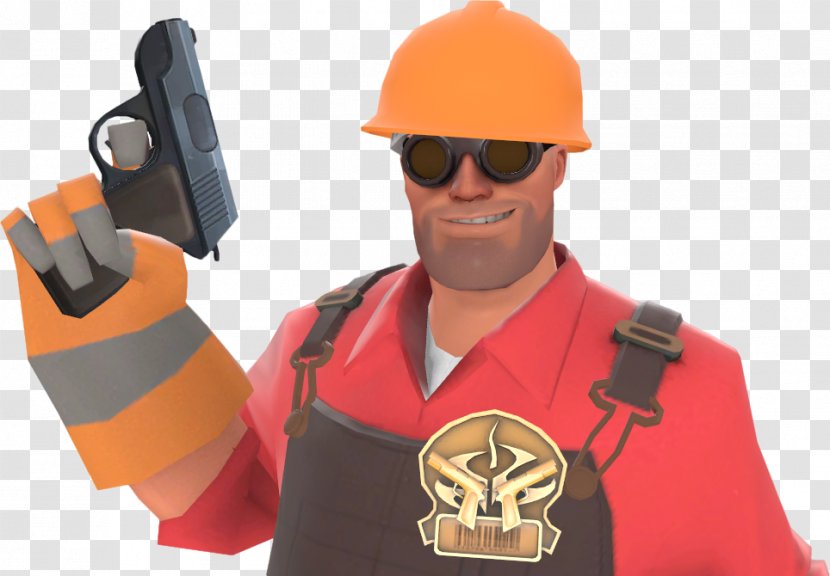 Team Fortress 2 Hard Hats Engineer Medal Video Game Remake - Laborer Transparent PNG