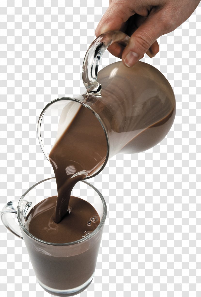 Hot Chocolate Ice Cream Coffee Milk - Pudding Transparent PNG