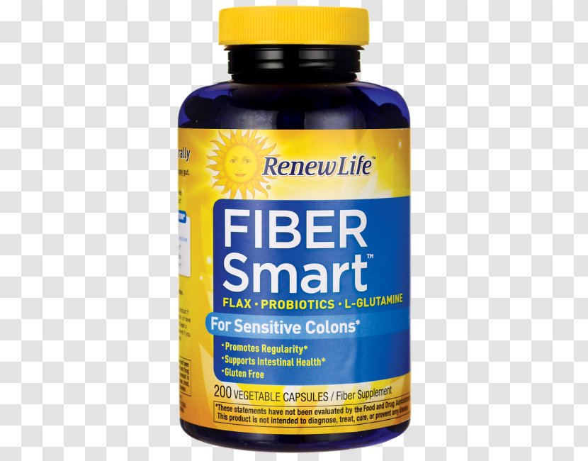Renew Life FiberSmart Product Service Fish Oil - Flax Fiber Supplement Transparent PNG
