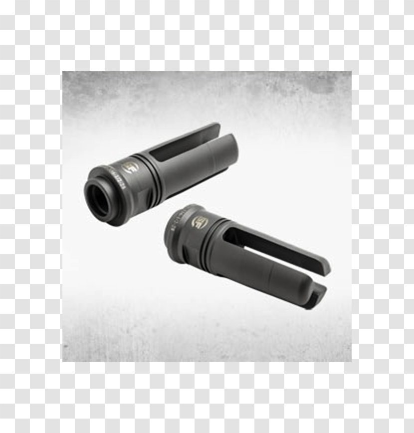 Flash Suppressor Muzzle Brake Silencer SureFire M4 Carbine - Cartoon - Weapon Transparent PNG