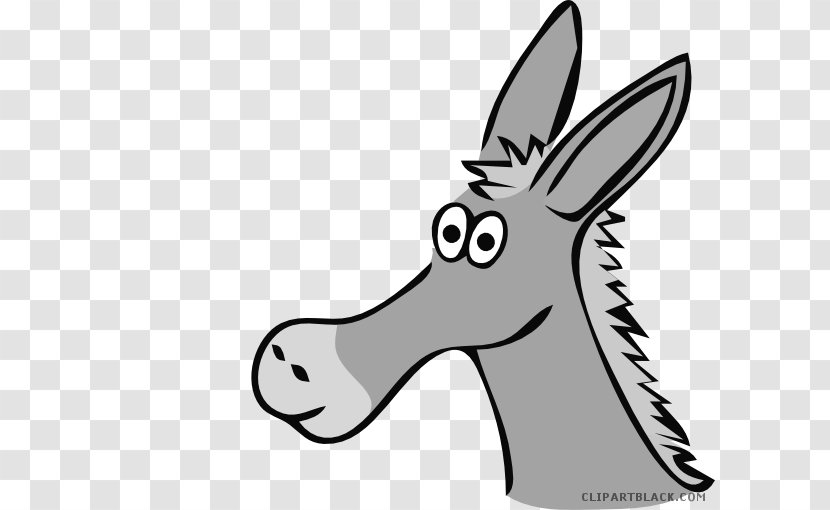 Donkey Mule Cartoon Clip Art - Nose Transparent PNG