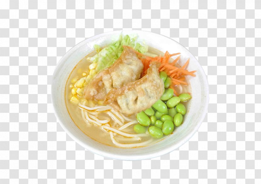 Chinese Noodles Vegetarian Cuisine Ramen Thai Edamame - Recipe - Vegetable Transparent PNG