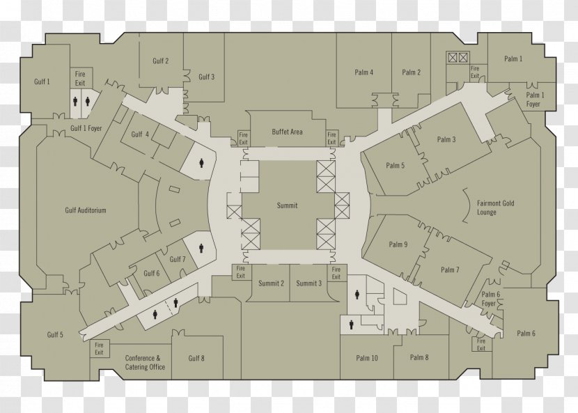 The Fairmont Palm Hotel & Resort Floor Plan Dubai Hotels And Resorts - Site Transparent PNG
