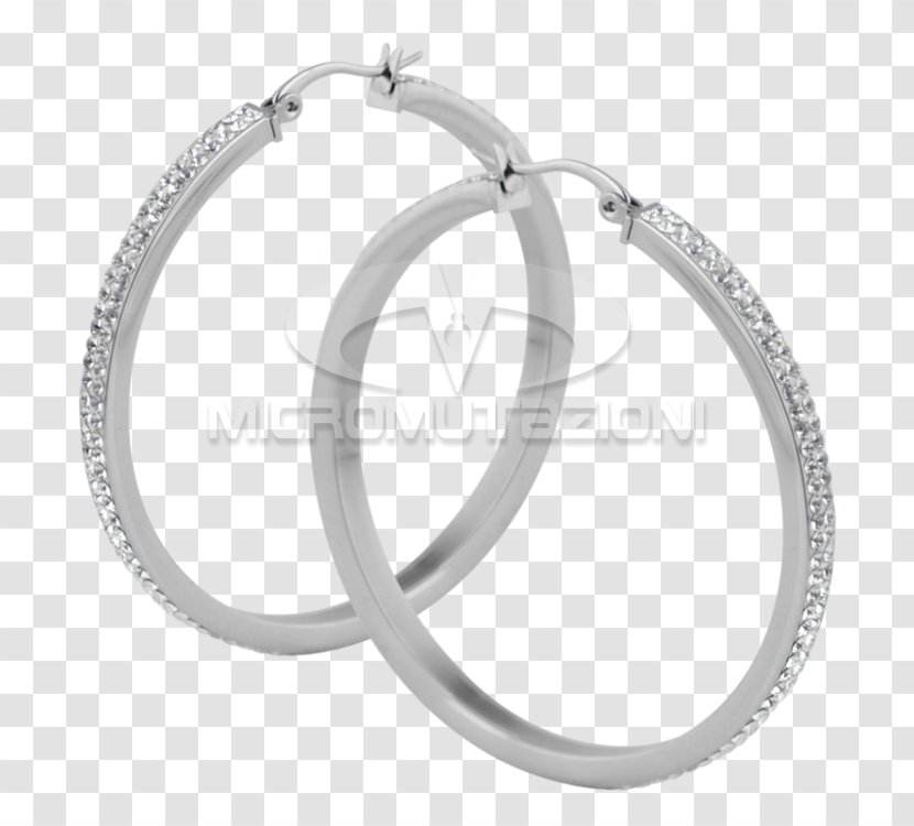 Earring Surgical Stainless Steel Swarovski AG Crystal - Body Jewellery - Metal Hoop Transparent PNG
