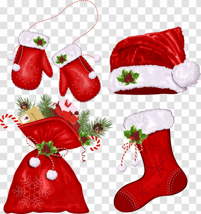 Santa Claus Christmas Symbol Clip Art - Stockings - Creative Transparent PNG