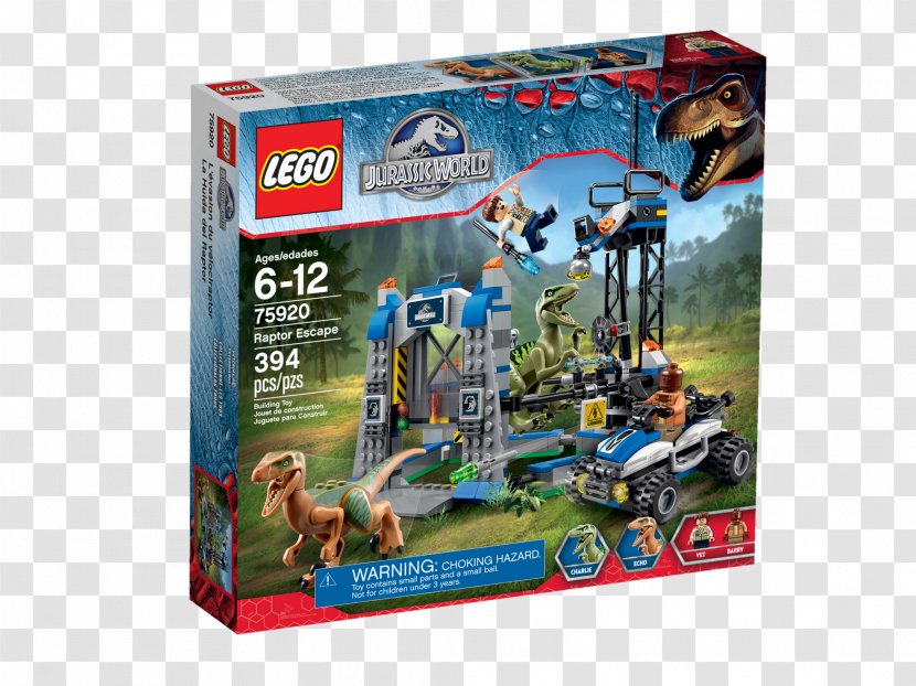 Lego Jurassic World LEGO 75920 Raptor Escape Velociraptor Minifigure Transparent PNG