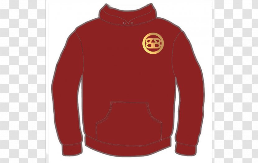 Red Hoodie - Letter - Neck Transparent PNG