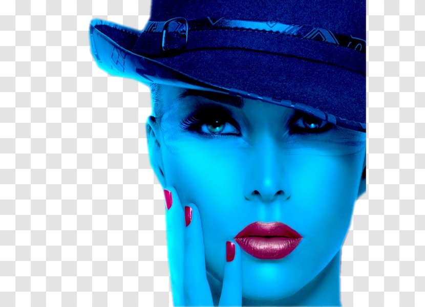 Hat Woman Female Anja Poulsen Blue - Electric Transparent PNG