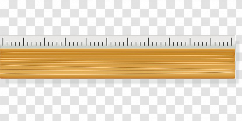 Line Office Ruler - Yellow - Measuring Instrument Transparent PNG