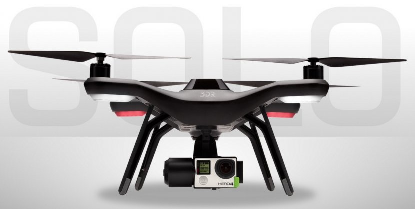 Unmanned Aerial Vehicle 3D Robotics Quadcopter Gimbal GoPro - Dji - Drones Transparent PNG
