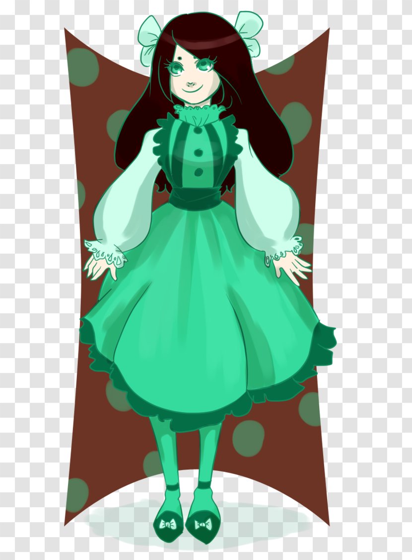 Fairy Costume Design Clip Art - Green Transparent PNG