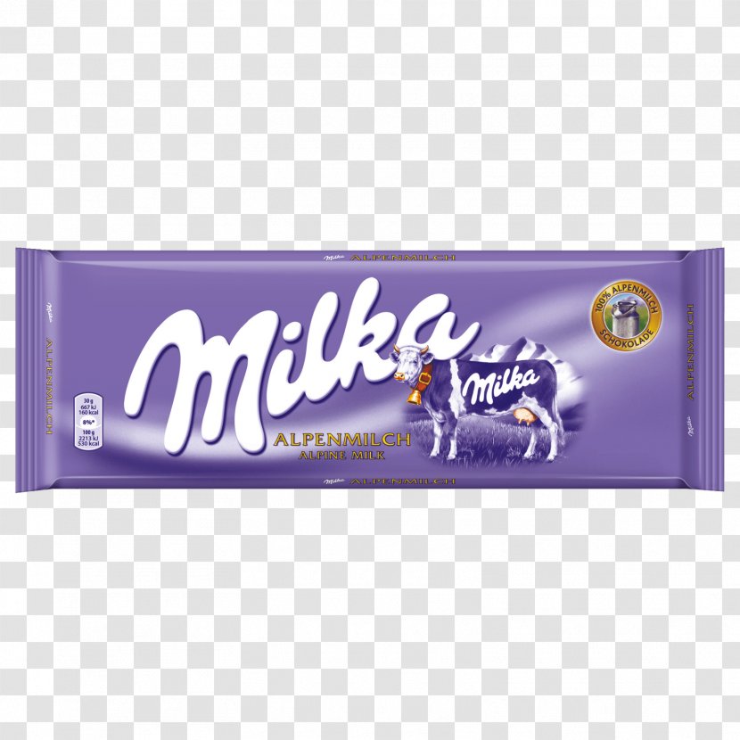Chocolate Bar Milka Milk - Candy Transparent PNG