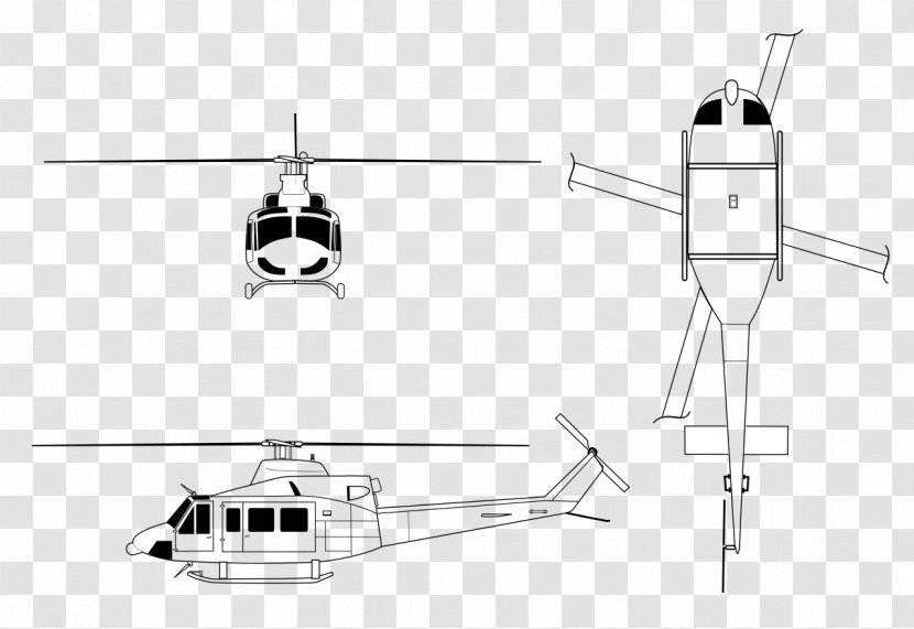 Bell UH-1 Iroquois UH-1N Twin Huey Family 212 204/205 - Joint - Helicopters Transparent PNG