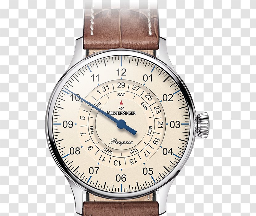 Meistersinger Pangaea Automatic PM903 Watch MeisterSinger Day Date - Movement - Daylight Savings Time Clock Transparent PNG