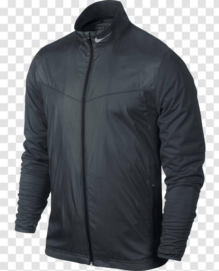 Nike Jacket Golf Zipper Clothing - Charcoal Transparent PNG