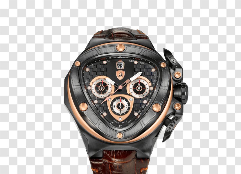 Automatic Watch Lamborghini Chronograph Clock - Tourbillon Transparent PNG