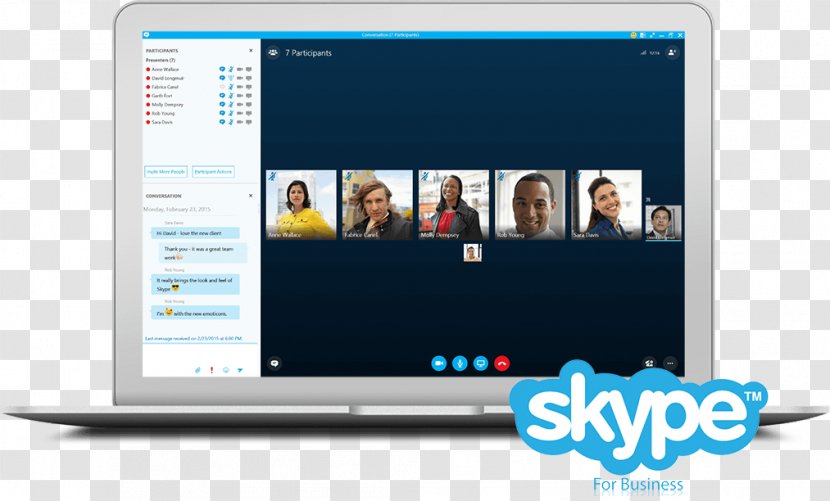 Skype For Business Computer Software Voice Over IP Web Conferencing - Telephone Transparent PNG