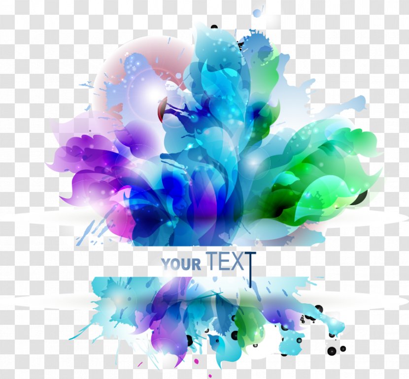 Flower Color Blue Lilium - Violet - Gradient Vector Illustration Transparent PNG