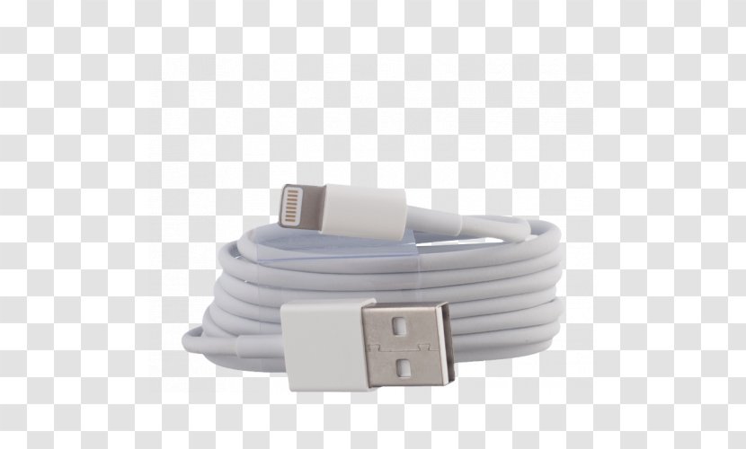 Electrical Cable IPhone 5 Lightning Data - Iphone Transparent PNG