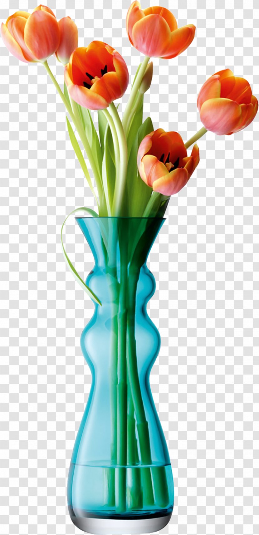 Vase Flower Bouquet Tableware Photography - Portrait - Tulip Transparent PNG