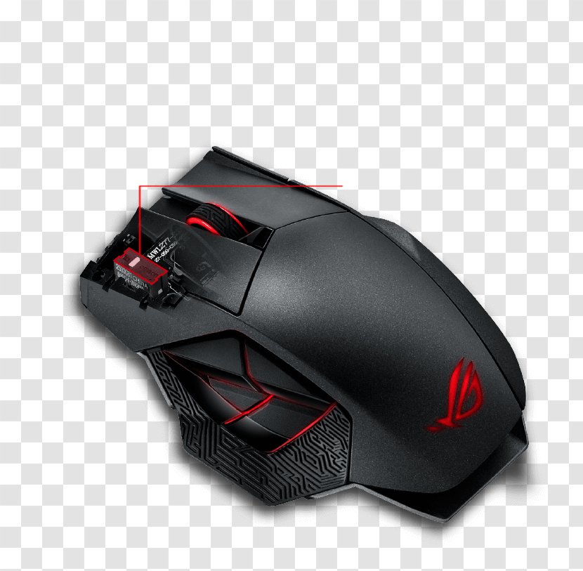 Gaming Mouse ROG Spatha Republic Of Gamers Computer ASUS - Feedback Button Transparent PNG