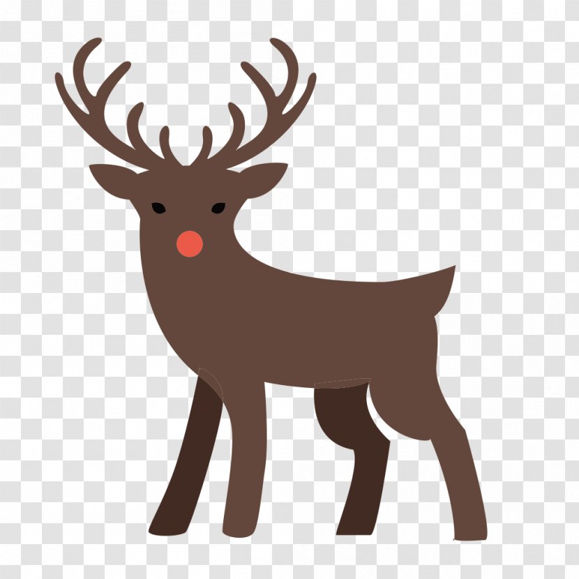 Reindeer Clip Art Moose Santa Claus Transparent PNG