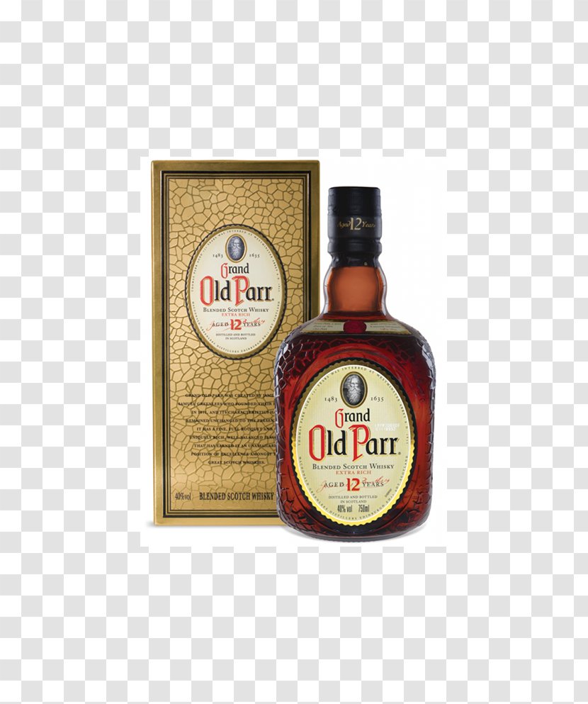 Scotch Whisky Blended Whiskey Grain Wine - Grand Old Parr Transparent PNG
