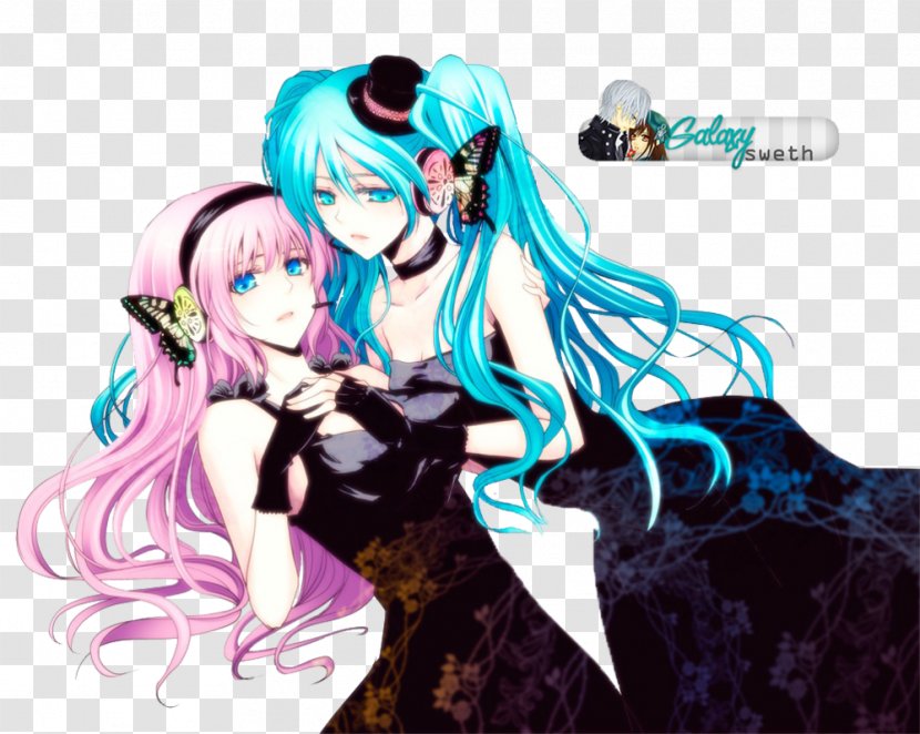 Megurine Luka Hatsune Miku Magnet Vocaloid - Cartoon Transparent PNG