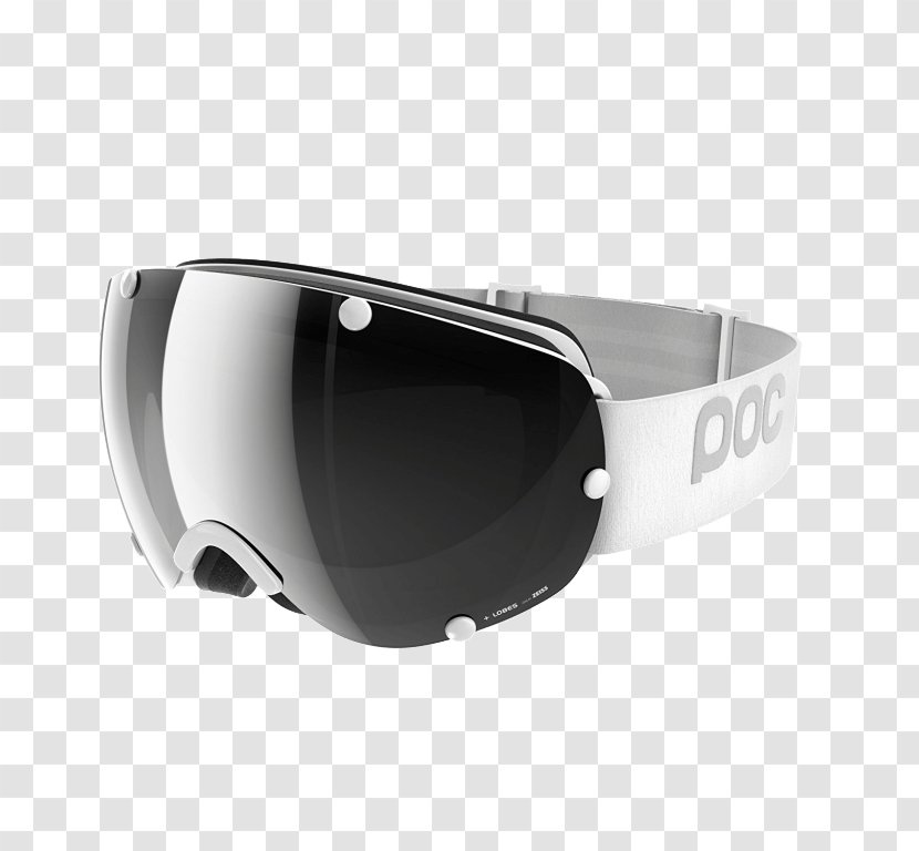 POC Sports Poc Lobes Hydrogen White/bronze Silver Mirror CAT2 Goggles Gafas De Esquí - Ski Transparent PNG