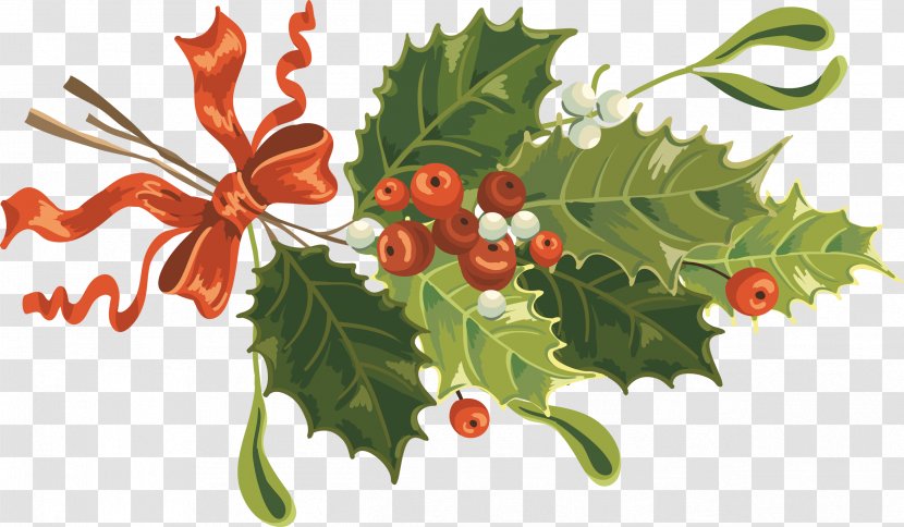Christmas Card Clip Art - Flower - Blueberries Transparent PNG