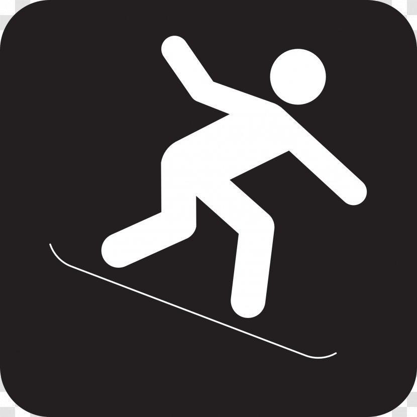 Snowboarding Skiing Sport Clip Art - Silhouette - Snowboard Transparent PNG