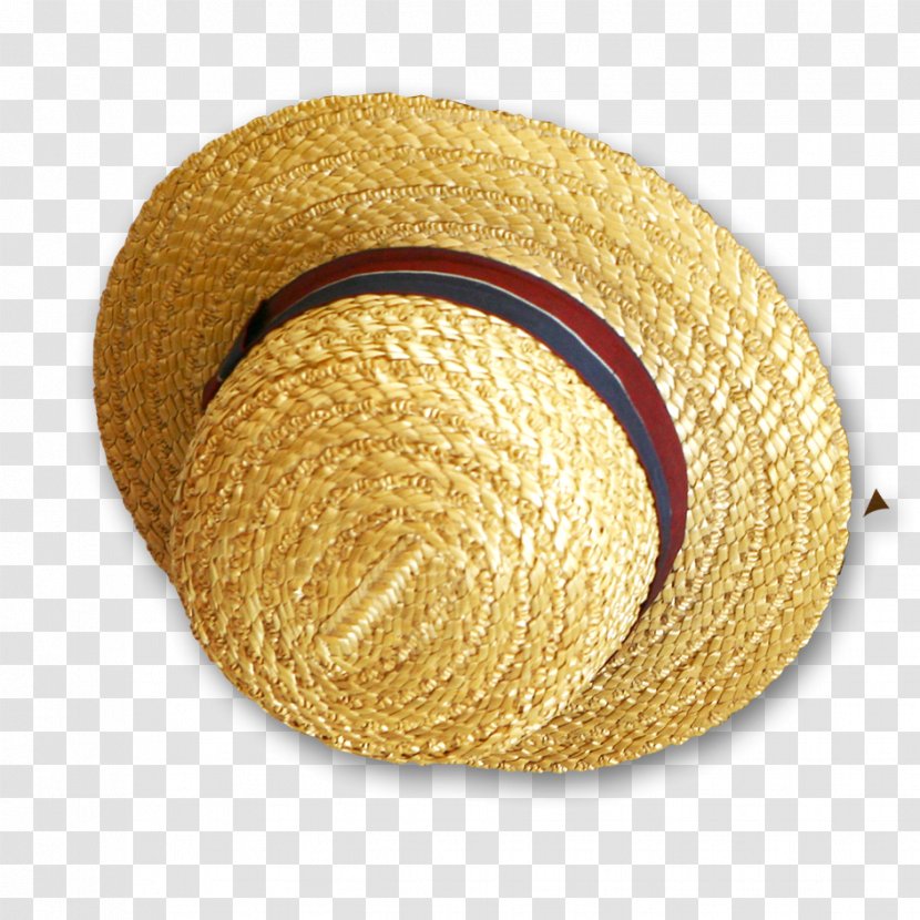 Straw Hat - Cap - Yellow Transparent PNG