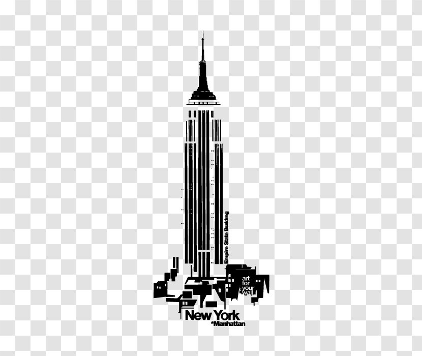 Empire State Building Architecture Wall Phonograph Record - Door Transparent PNG