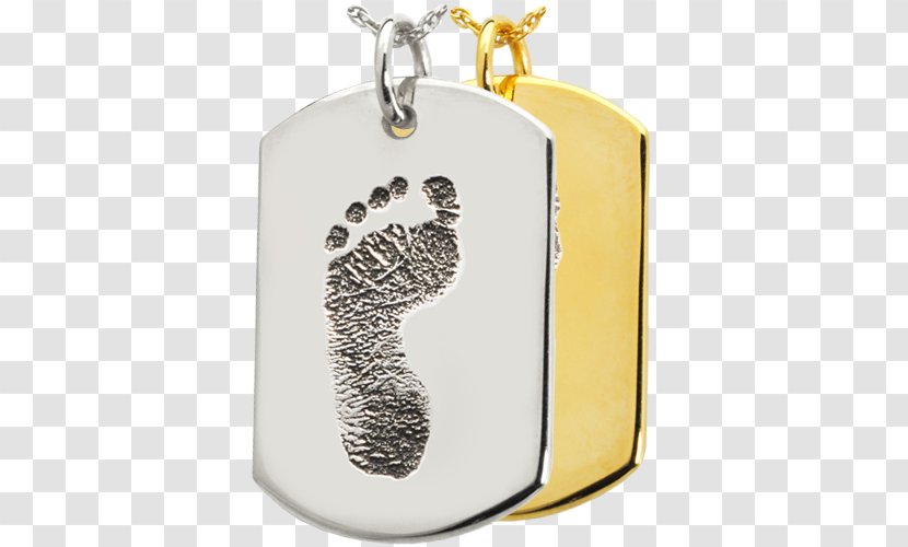 Charms & Pendants Jewellery Necklace Engraving Footprint - Gold Transparent PNG