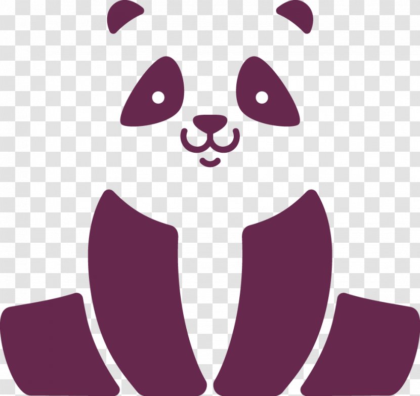 Giant Panda Logo Illustration - Advertising - Vector Material Transparent PNG