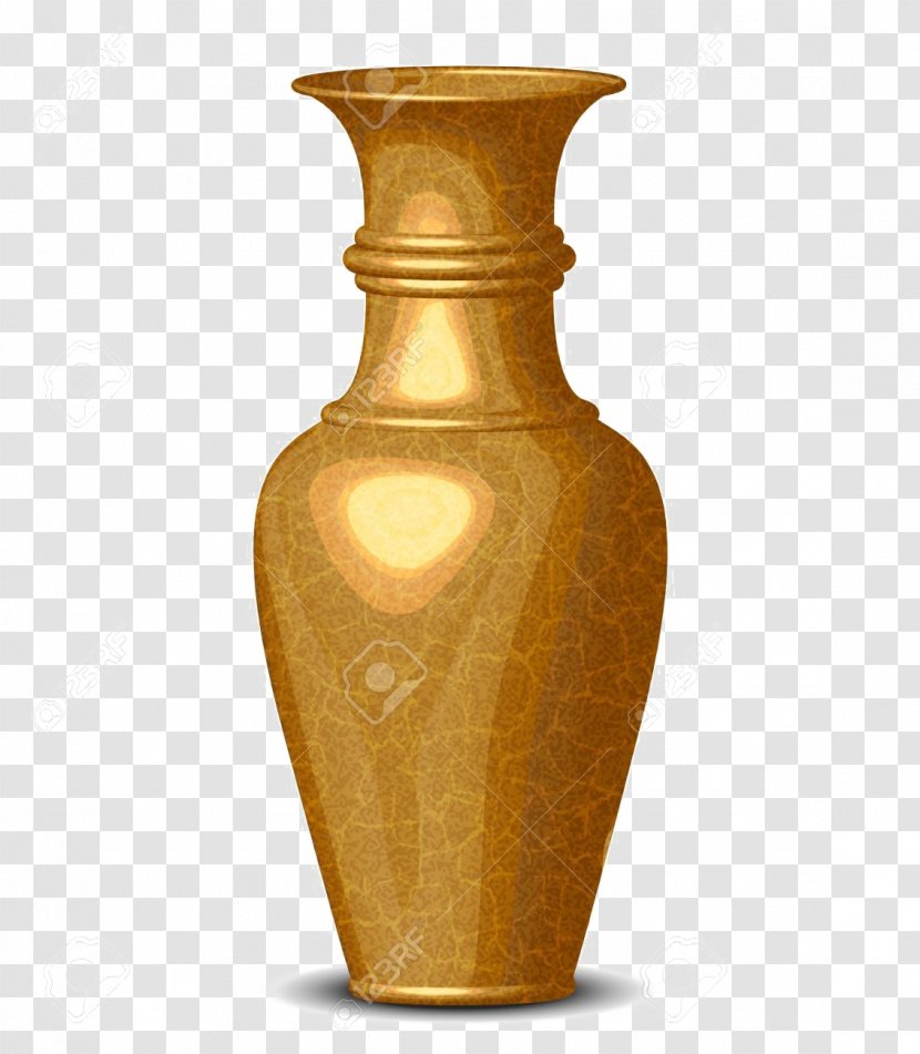 Golden Vase Vector Graphics Clip Art Stock Photography - Urn Transparent PNG
