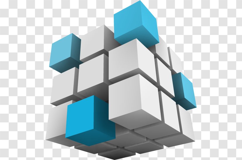 Vector Graphics Design 3D Computer Three-dimensional Space Cube - Creativity - Rubix Transparent PNG