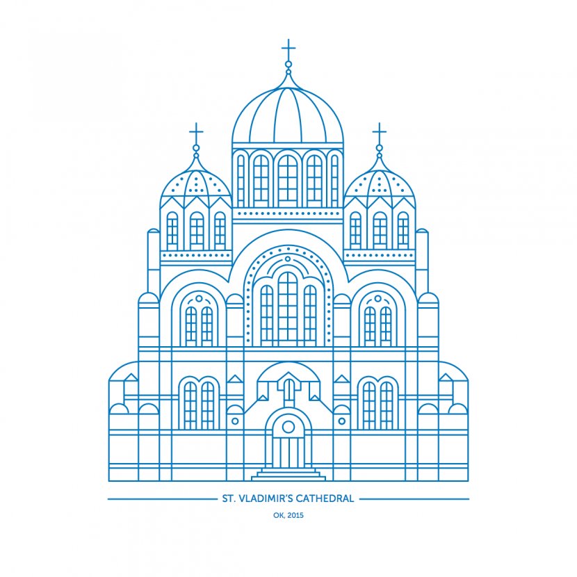 Architecture Sketch - Place Of Worship - Cathedral Transparent PNG